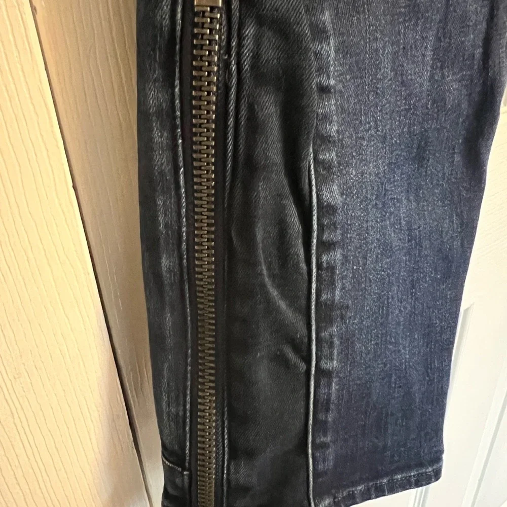 G-Star Raw 5260 3D Skinny Blue Denim Jeans Ankle Zip Moto Biker Skater Punk - Picture 9 of 12